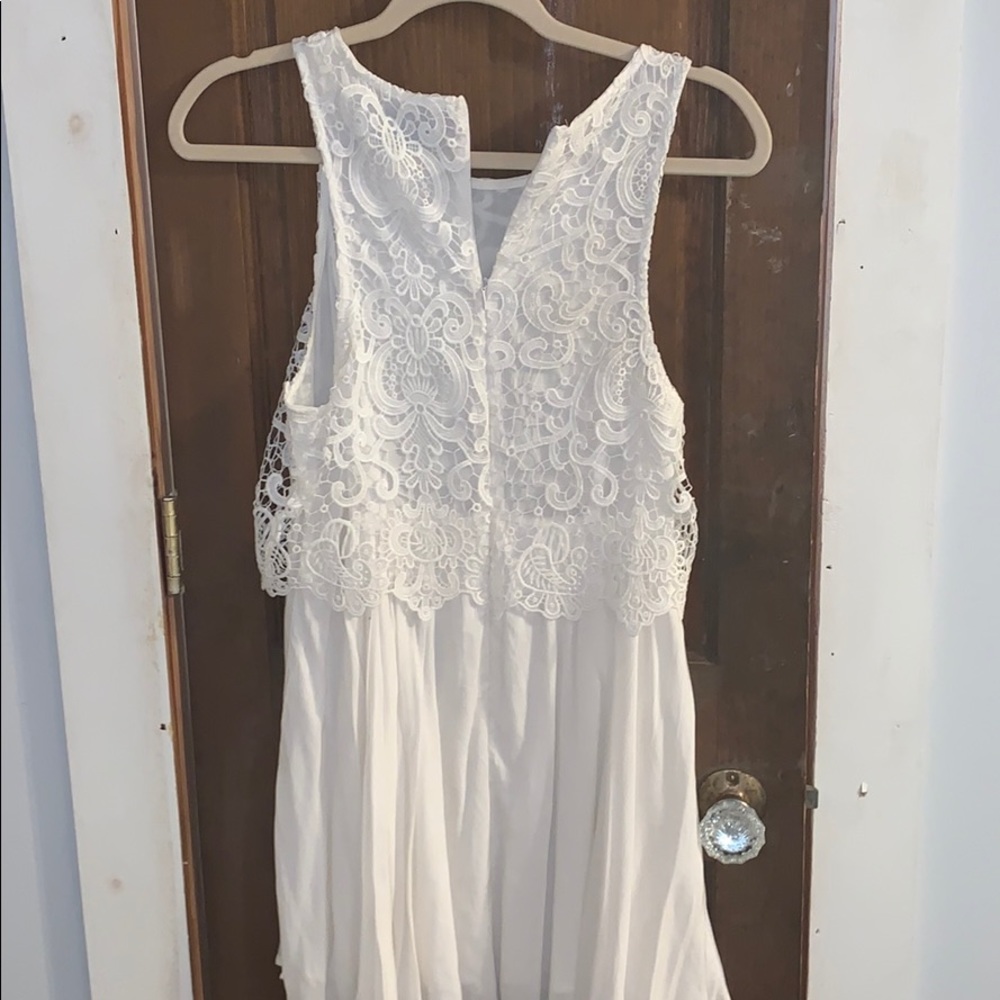 Xenia White Lace Summer Dress